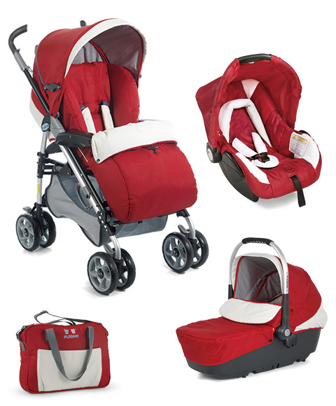 Carucior 3in1 D1 Trio-rosu