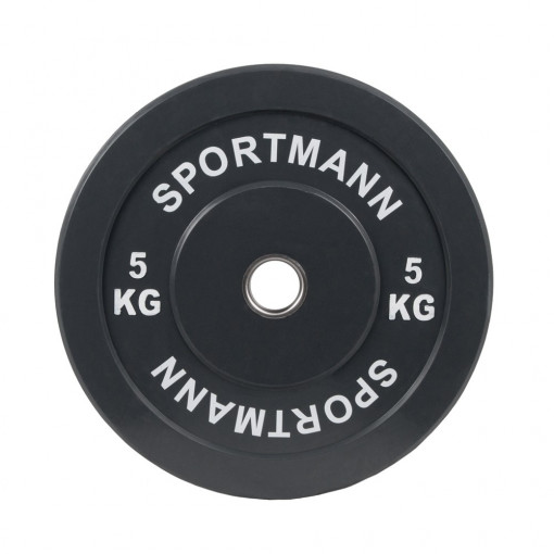 Disc Greutate Cauciuc SPORTMANN - 5 kg / 51 mm