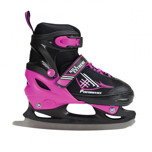 Nils Patine reglabile negru/roz NF7104A