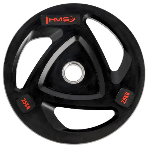 Greutate olimpica cauciucata HMS TOX25, 25 kg/51 mm