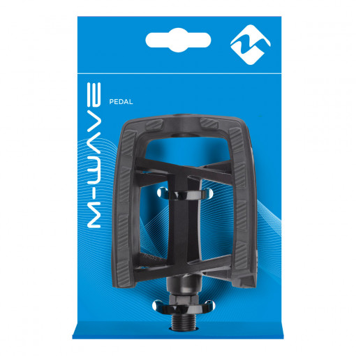 Pedale Aluminiu M-WAVE "STEADY FLAT 2 AL" EPB Negru