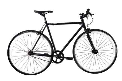 Bicicleta single speed SXT MERCURIS 97 Black - White L - 580 mm