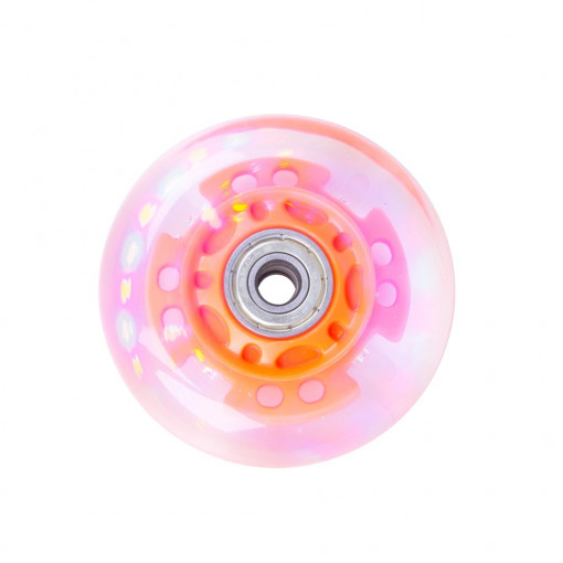 Roata iluminata role PU 70x24 mm rulment ABEC 5