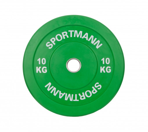 Disc Greutate Cauciuc SPORTMANN - 10 kg / 51 mm