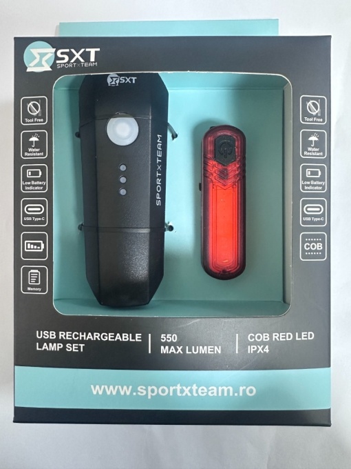 Set Lumini cu Acumulator SXT 550L-10C USB