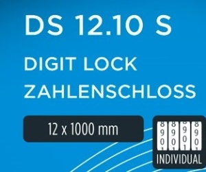 Antifurt cu Cifru M-WAVE "DS 12.10 S" Negru - Img 3