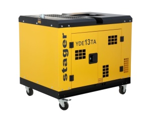 Generator insonorizat 10kVA, 39A, 3000rpm, monofazat, diesel, pornire electrica Stager YDE13TA - Img 4
