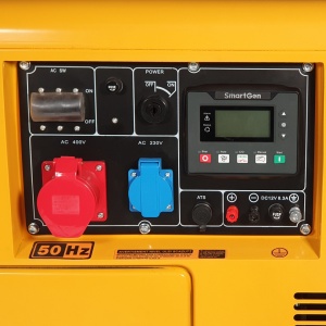 Generator insonorizat Stager YDE7000TD3, diesel, trifazat 5.04kW, 8A, 3000rpm - Img 6