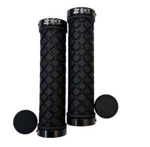 Mansoane MTB SXT ZN-045 - 130 mm Lock-On Dublu Negru - Img 5