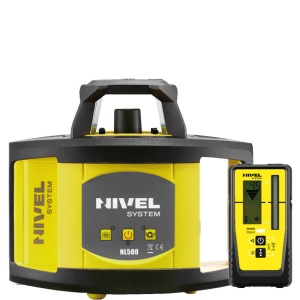 Nivelă laser rotativa verde Nivel System NL500G Digital trepied SJJ1 stadie LS24 - Img 3