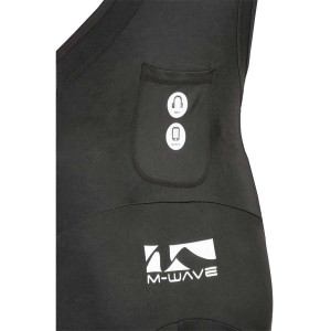 Pantaloni Scurti cu Bretele M-Wave,Negru/Alb , XL - Img 3