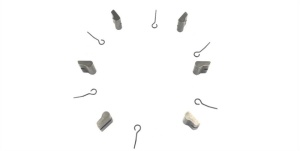 Set FHB PARTS-Spring-6pc + Pawls-6pcs ( B2 6-pawls) NOVATEC