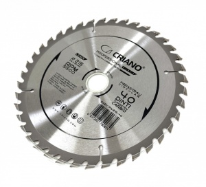 Disc Premium TCT - panza de fierastrau circular pentru taiat lemn, 215x30/25,4/20 cu 40 dinti din carbura de tungsten (vidia) - DXDY.PW215-40 - Img 2