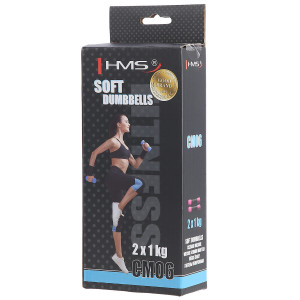 Gantere aerobic HMS CM06 2x1kg Roz - Img 4
