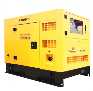 Generator insonorizat Stager YDY15S3-E, diesel, trifazat 12kW, 19A, 1500rpm - Img 2