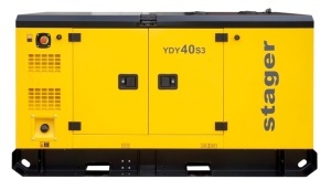 Generator insonorizat Stager YDY40S3, diesel, trifazat 33kW, 53A, 1500rpm - Img 9