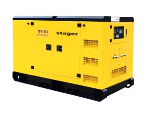 Generator insonorizat Stager YDY70S3, diesel, trifazat 62kVA, 89A, 1500rpm - Img 3