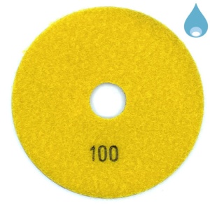 Paduri / dischete diamantate pt. slefuire umeda #100 Ă125mm - DXDY.WETPAD.125.0100