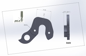 Ureche Cadru PILO D602 Colnago 2015