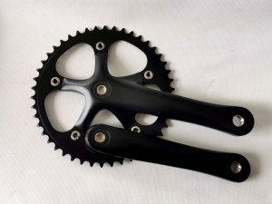 Angrenaj Pedalier PROWHEEL SOLID-244T 44T, 170mm Negru Matt