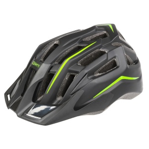 Casca Ciclism MIGHTY HAWK Negru/Verde L(58-62 cm)