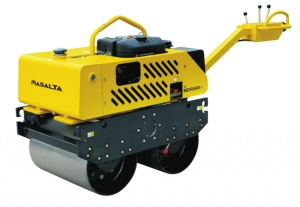 Cilindru dublu vibrocompactor Masalta MDRS65L, Lombardini 15LD350S, diesel