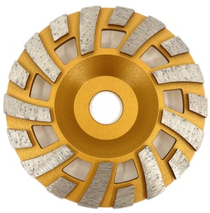 Disc cupa diamantata cu dinti alternativi pentru slefuire rapida de Beton si Abrazive 125mmx22,2mm PREMIUM - DXDY.PLCC.125 - Img 3