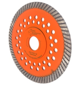 Disc diamantat pentru taiat Granit, Piatra, Beton armat, Materiale dure TURBO Laser 125x22,23mm SUPER PREMIUM - DXDY.PMPT.125 - Img 2