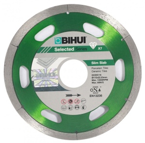 Disc Diamantat subtire pt. Portelan, Placi ceramice 125x22.2 (mm) Super Premium - BIHUI-DCDS125 - Img 3