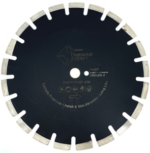 Disc DiamantatExpert pt. Asfalt, Caramida & Abrazive 350mm Premium - DXDY.PASF.350.25