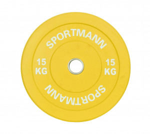 Disc Greutate Cauciuc SPORTMANN - 15 kg / 51 mm
