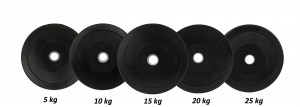 Disc Greutate Cauciuc SPORTMANN - 5 kg / 51 mm - Img 4
