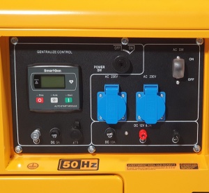 Generator insonorizat Stager YDE7000TD, diesel, monofazat 5kW, 18A, 3000rpm - Img 3