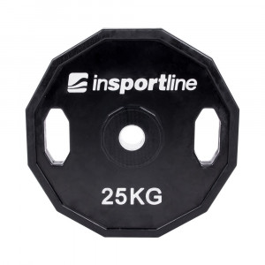 Greutate cauciucata 25kg/31mm inSPORTline Ruberton - Img 1