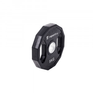 Greutate cauciucata olimpica inSPORTline Ruberton 5kg - Img 2