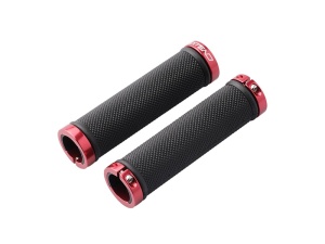Mansoane SXT SPORT, DOUBLE lock-on, 130mm, Negru-Rosu