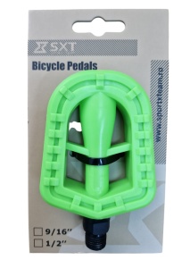 Pedale Plastic SXT 24X Ax 9/16" Verde Neon - Img 2