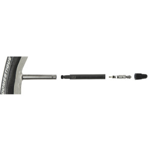 Set Extensie Valve M-WAVE Aluminiu 40 mm Silver - Img 3