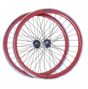 Set Roti Single Speed/Fixie SXT 700-32H 40 mm Rosu