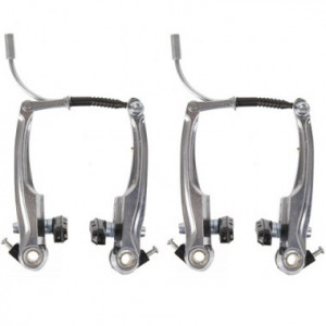 Set V-Brake Aluminiu M-WAVE ( F+R ) Silver 113 mm - Img 2