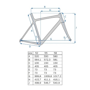 Cadru Metal SingleSpeed 55 cm, M 1.1/8" - Img 2