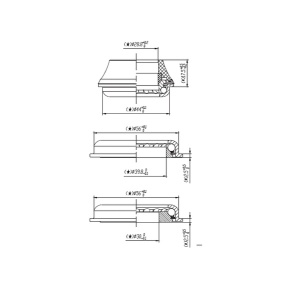 Cuveti Semi Integrati EXTEND H868P, 1 1/8" - 1,5" Tappered - Img 3