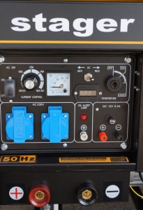 Generator de curent monofazat pentru sudura Stager YDE8500EW diesel, 3kVA, curent sudare 200A - Img 4