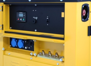 Generator insonorizat 10kVA, 39A, 3000rpm, monofazat, diesel, pornire electrica Stager YDE13TA - Img 5