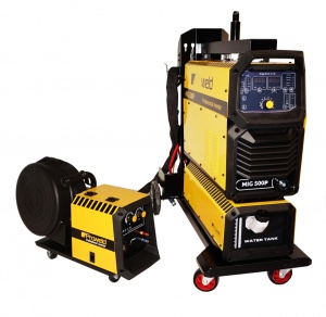 Invertor sudare MIG/MAG ProWELD MIG 500P profesional, racire cu lichid, derulator detasabil, sudura aluminiu - Img 4