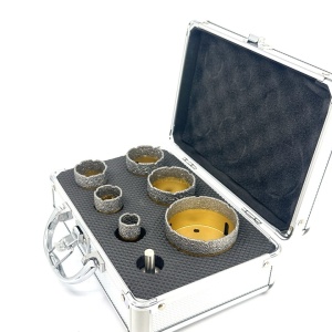 Set carote diamantate pt. gresie portelanata & piatra - diam. 20, 28, 35, 43, 50, 68mm Premium - DXDY.GOLDrill.BigSet - Img 4