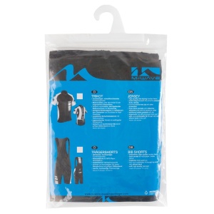 Tricou Ciclism M-WAVE Alb/Negru L - Img 3