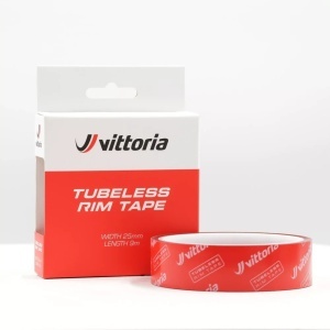 Bandă jantă tubeless Vittoria 21 mm x 9 m, roșu/alb