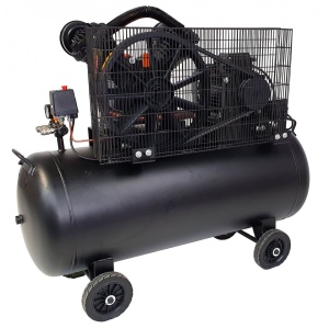Compresor aer, 200L, 10bar, 600L/min, trifazat, angrenare curea Stager HMV0.6/200-10