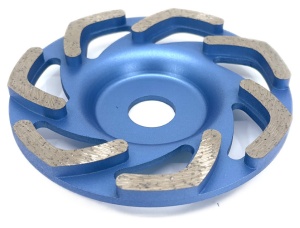 Disc cupa diamantata forma L pentru slefuire Beton/Abrazive 125x22,2mm Standard Profesional - BlueLine - DXDY.BLLC.125